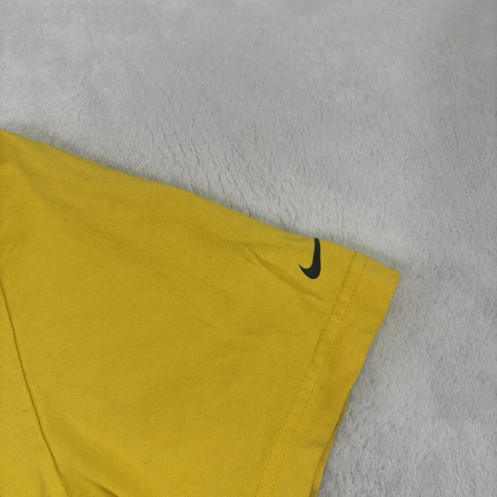 Nike Aguilas Cibaenas Baseball Yellow Short Sleeve Graphic Shirt Men's Small